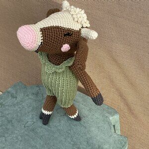 NEW HANDMADE CROCHET RAMONA COW PICA PAU COLLECTION
